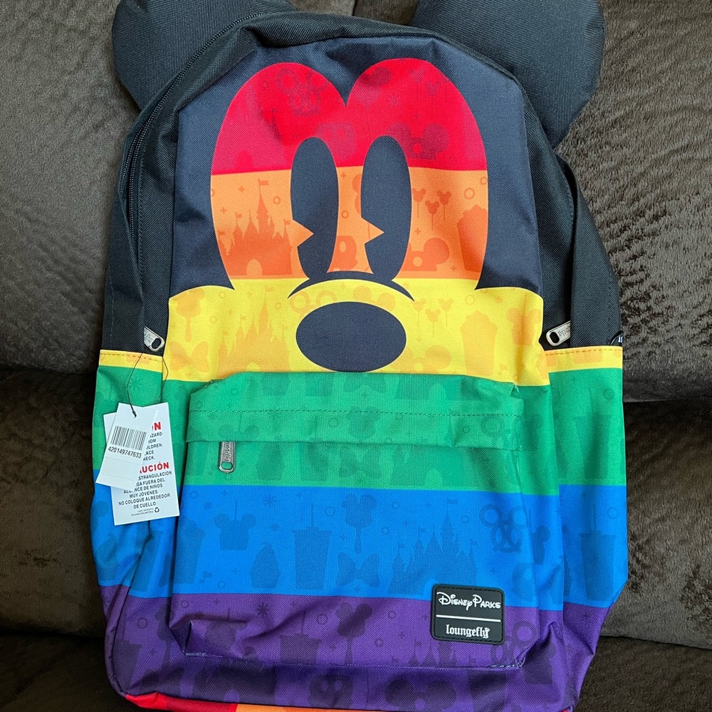 Disney Parks Rainbow Collection Mickey Backpack